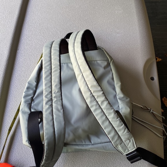 - Rebecca Minkoff medium gray teal backpack